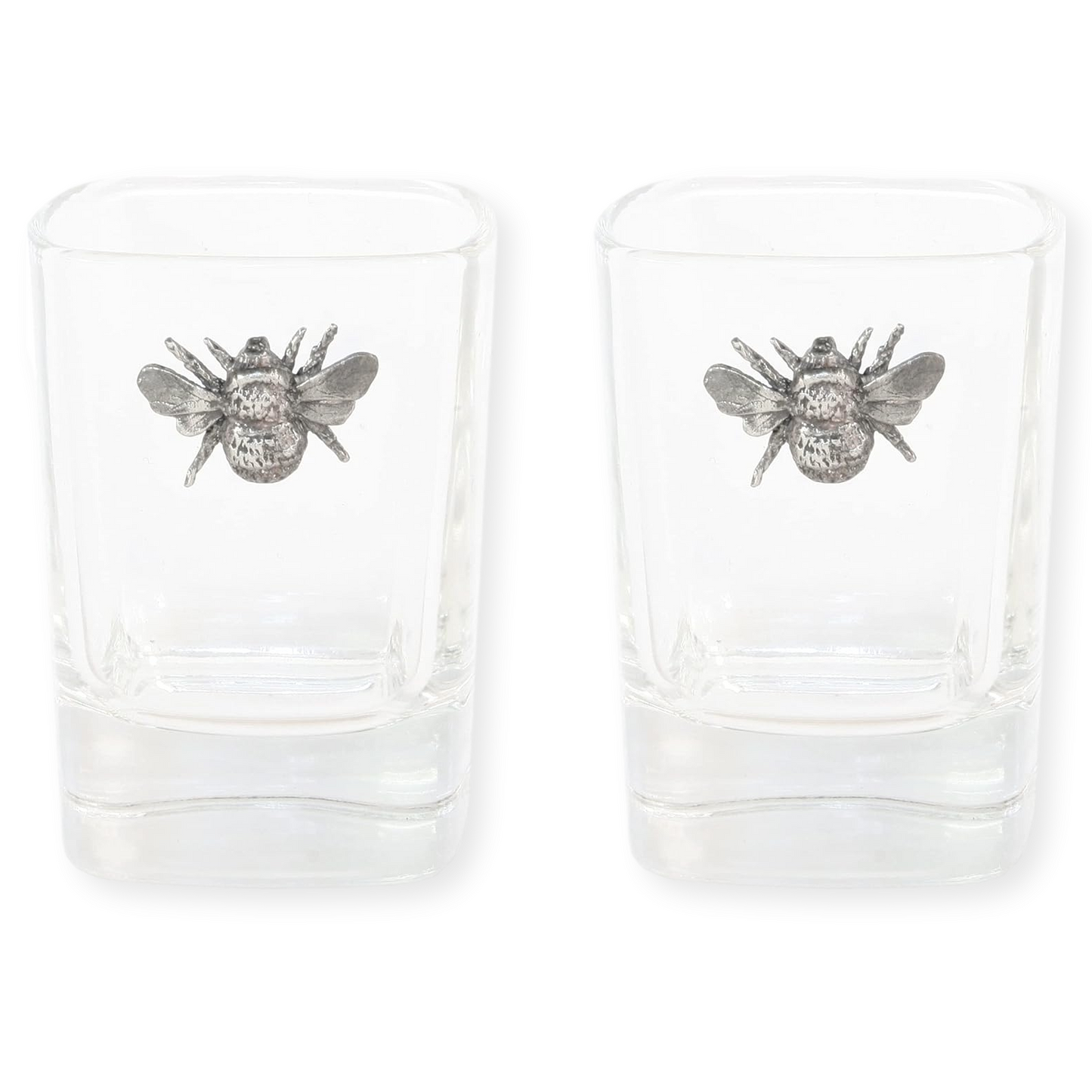Butterflies & Bees 50ml Pair Of Shot Glasses