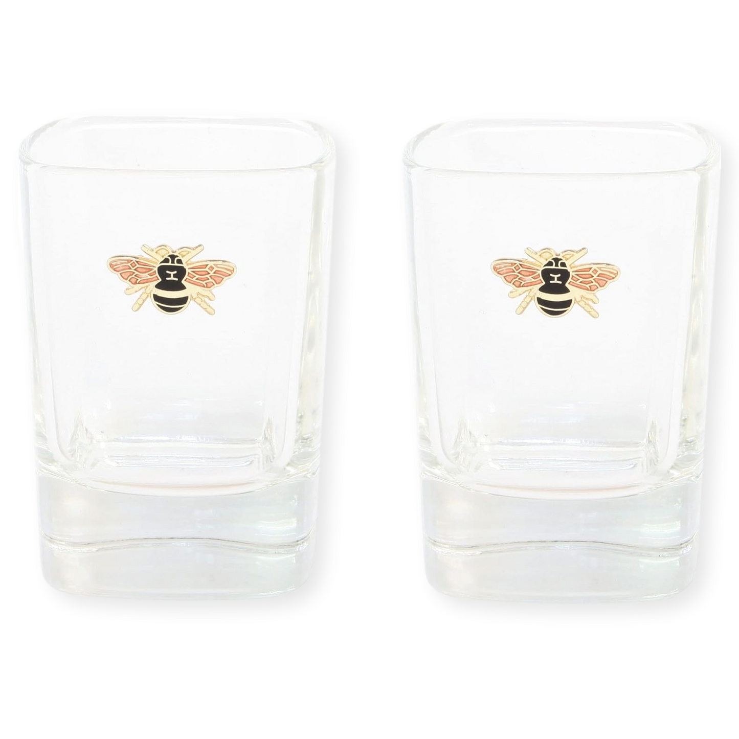 Butterflies & Bees 50ml Pair Of Shot Glasses