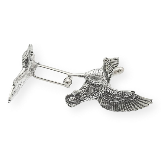 Kingfisher Cufflinks Made of English Pewter Gift Boxed