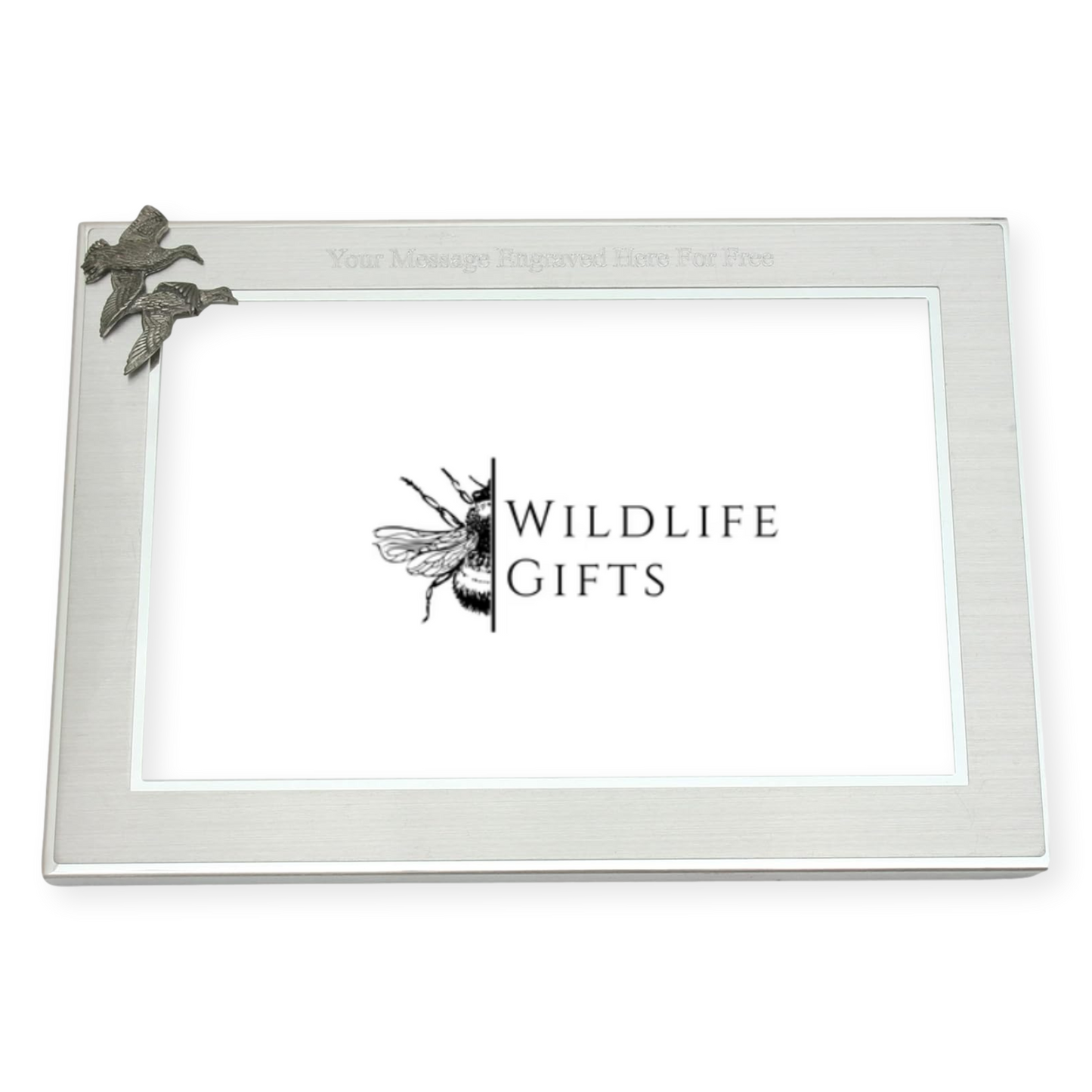 Riverbank Animals Metal Photo Frame Landscape or Portrait Free Engraving