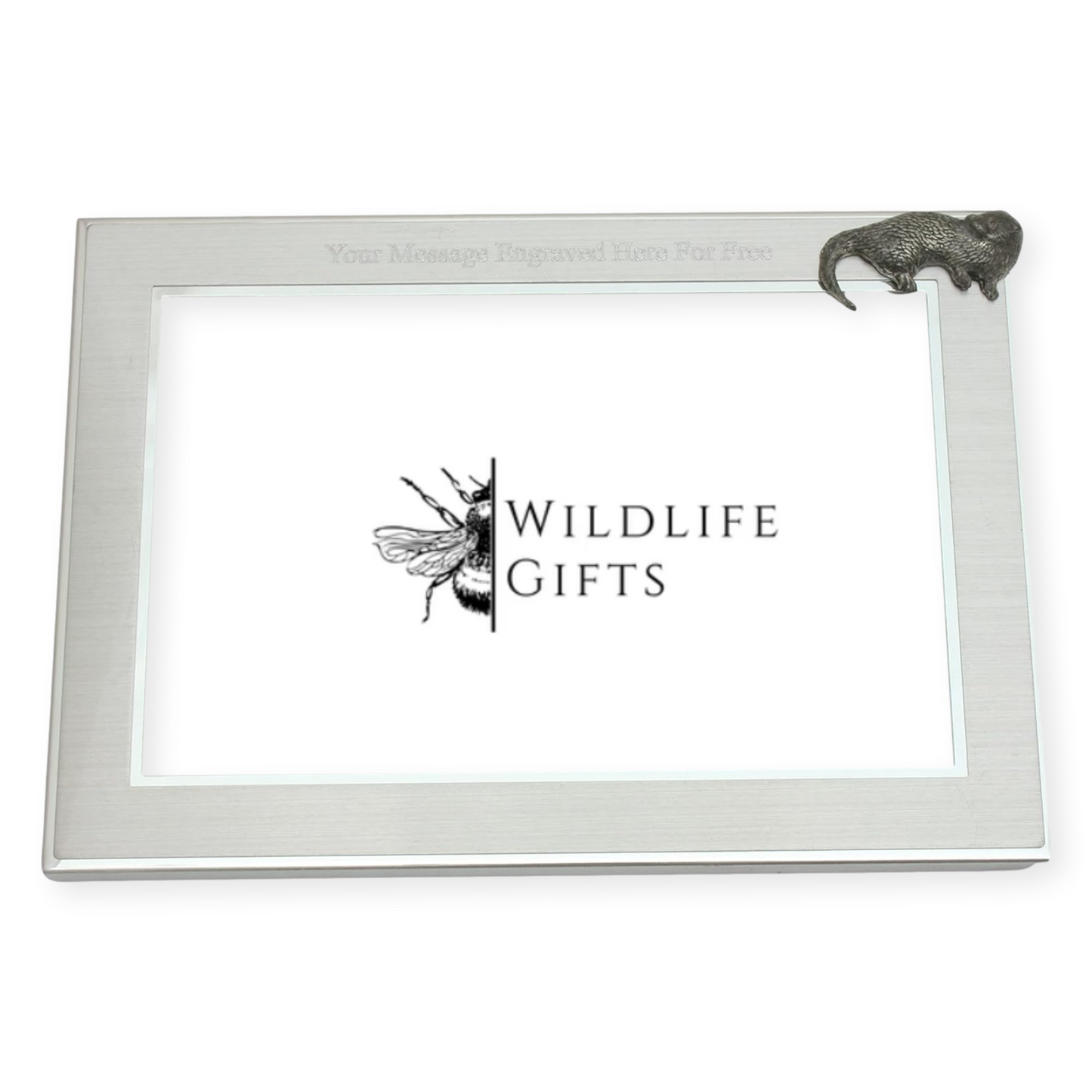 Riverbank Animals Metal Photo Frame Landscape or Portrait Free Engraving