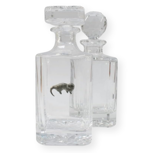 Riverbank Animals Glass Decanter