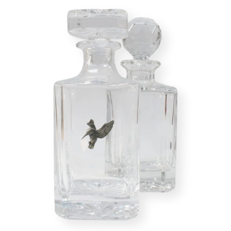 Riverbank Animals Glass Decanter