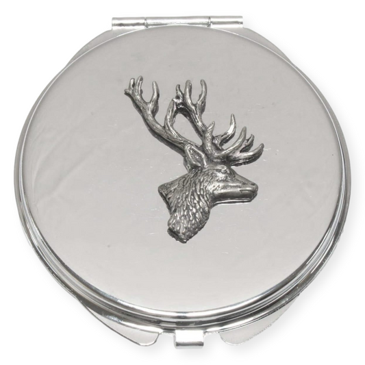 Woodland Animals Compact Mirror Nature Gift Free Engraving