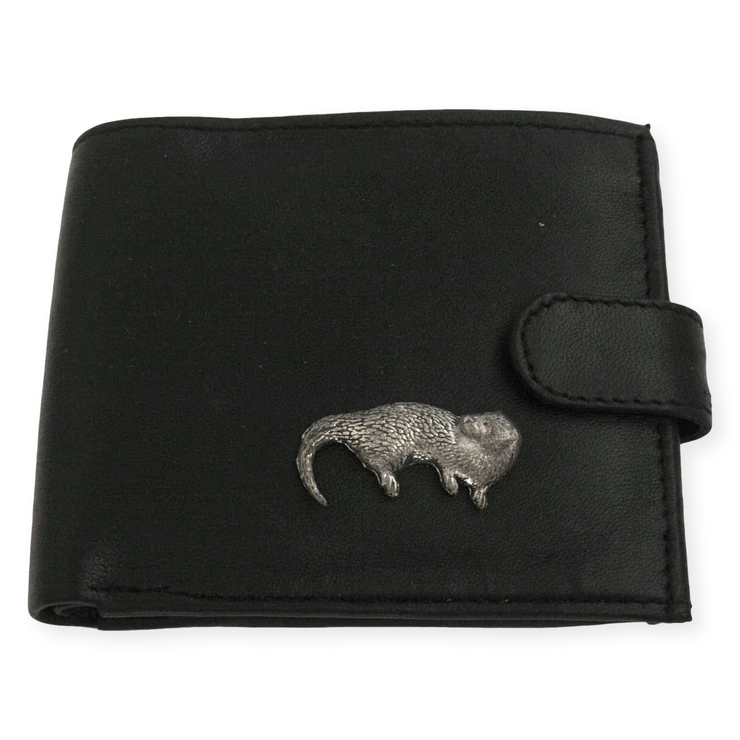 Riverbank Animals Leather Wallet Brown or Black Wildlife Gift
