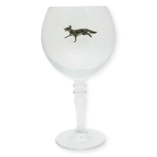 Woodland Animals Balloon 23 Oz Gin Glass Gift Boxed
