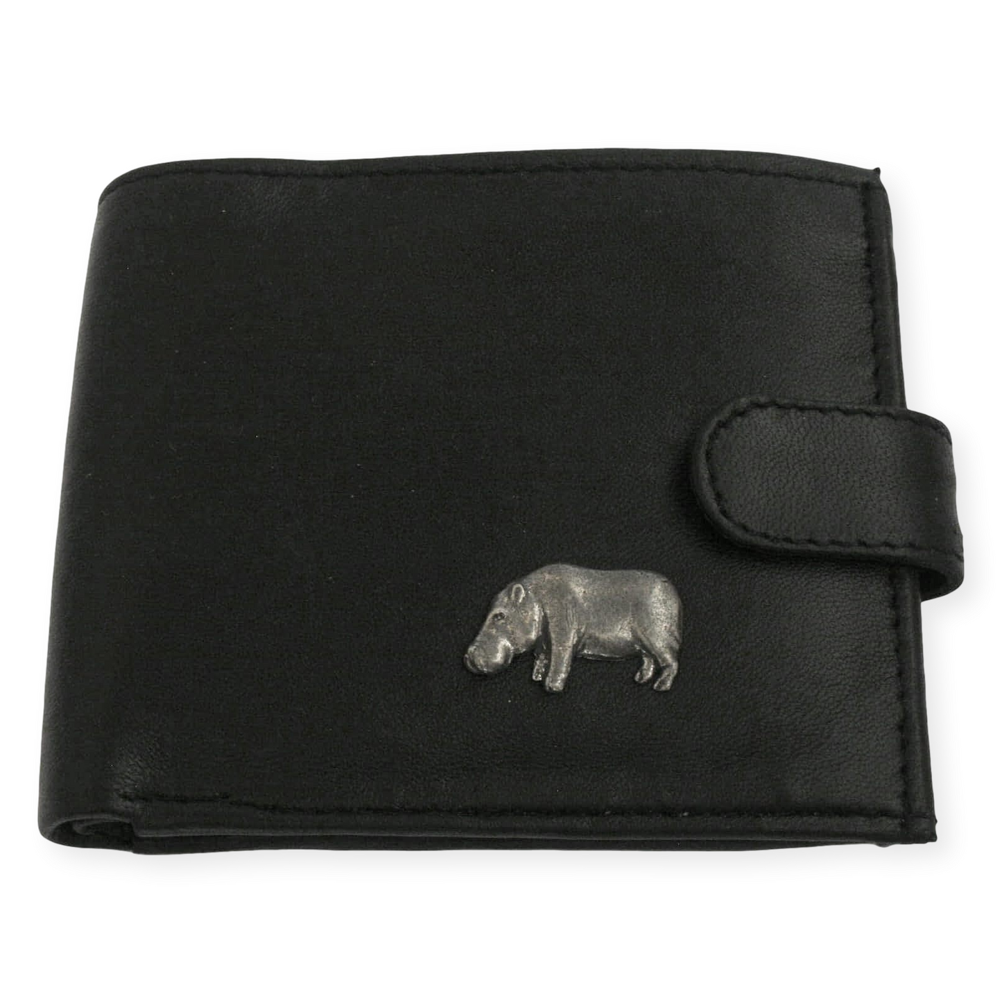 Safari Animals Leather Wallet Brown or Black Wildlife Gift