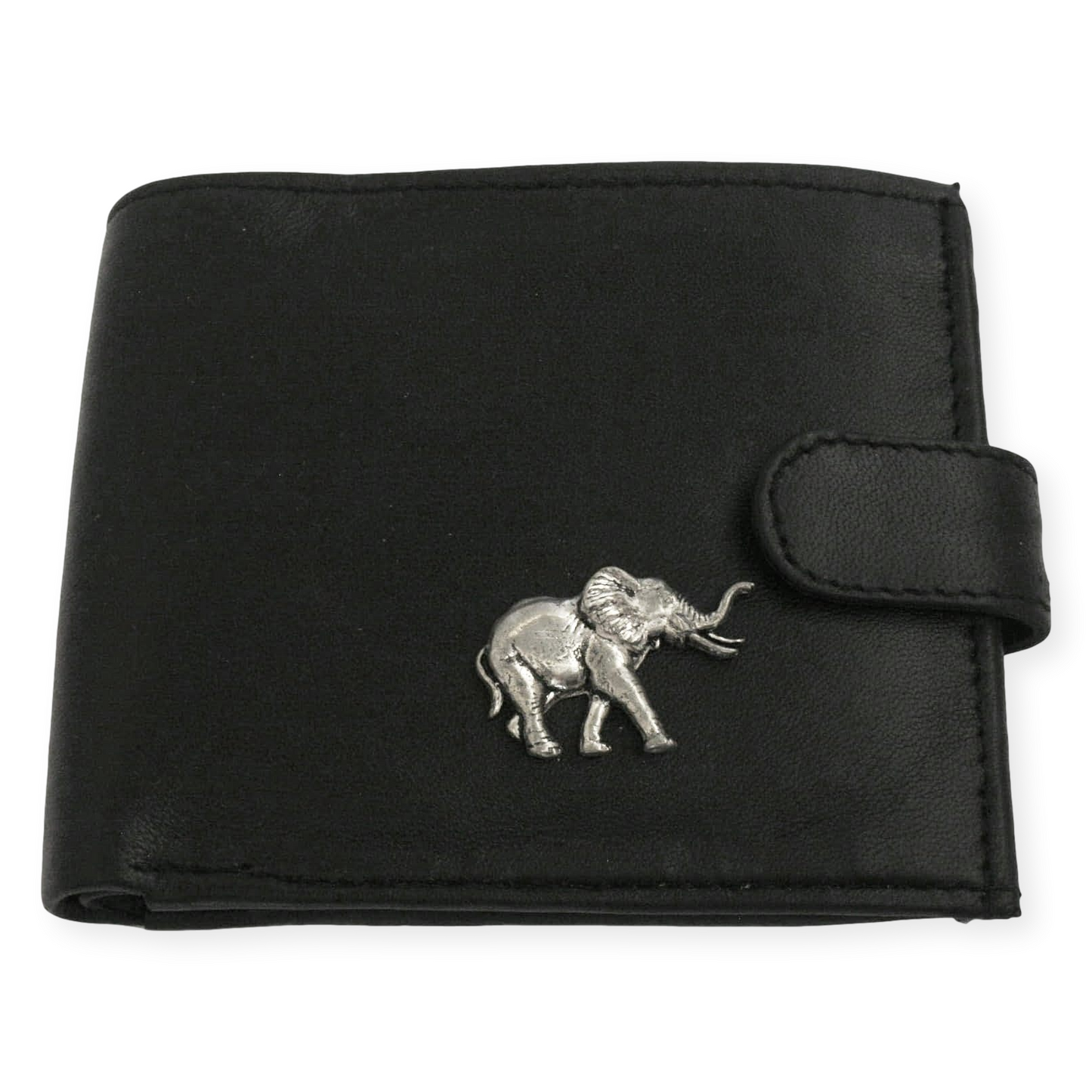Safari Animals Leather Wallet Brown or Black Wildlife Gift
