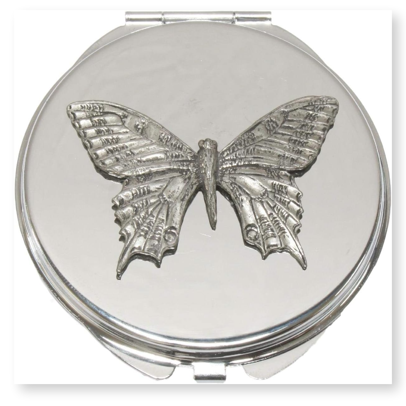 Butterfly Compact Mirror Nature Gift Free Engraving