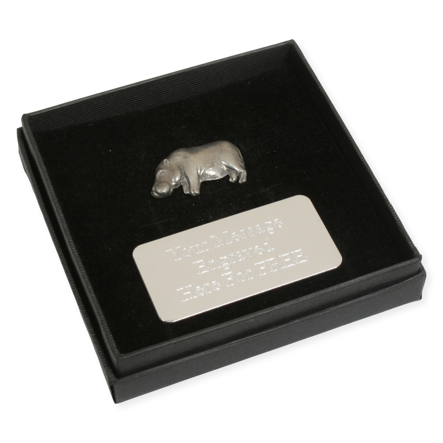 Safari Animals Pin Badge Nature Wilding Gift Engraved Box