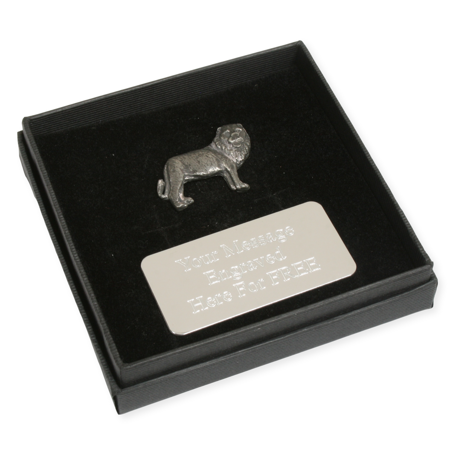 Safari Animals Pin Badge Nature Wilding Gift Engraved Box