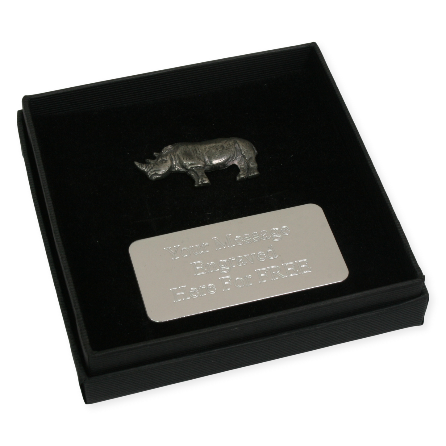Safari Animals Pin Badge Nature Wilding Gift Engraved Box