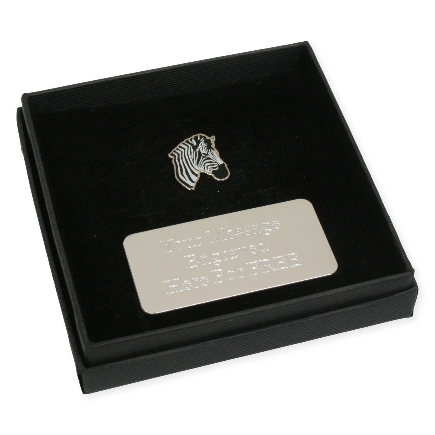 Safari Animals Pin Badge Nature Wilding Gift Engraved Box