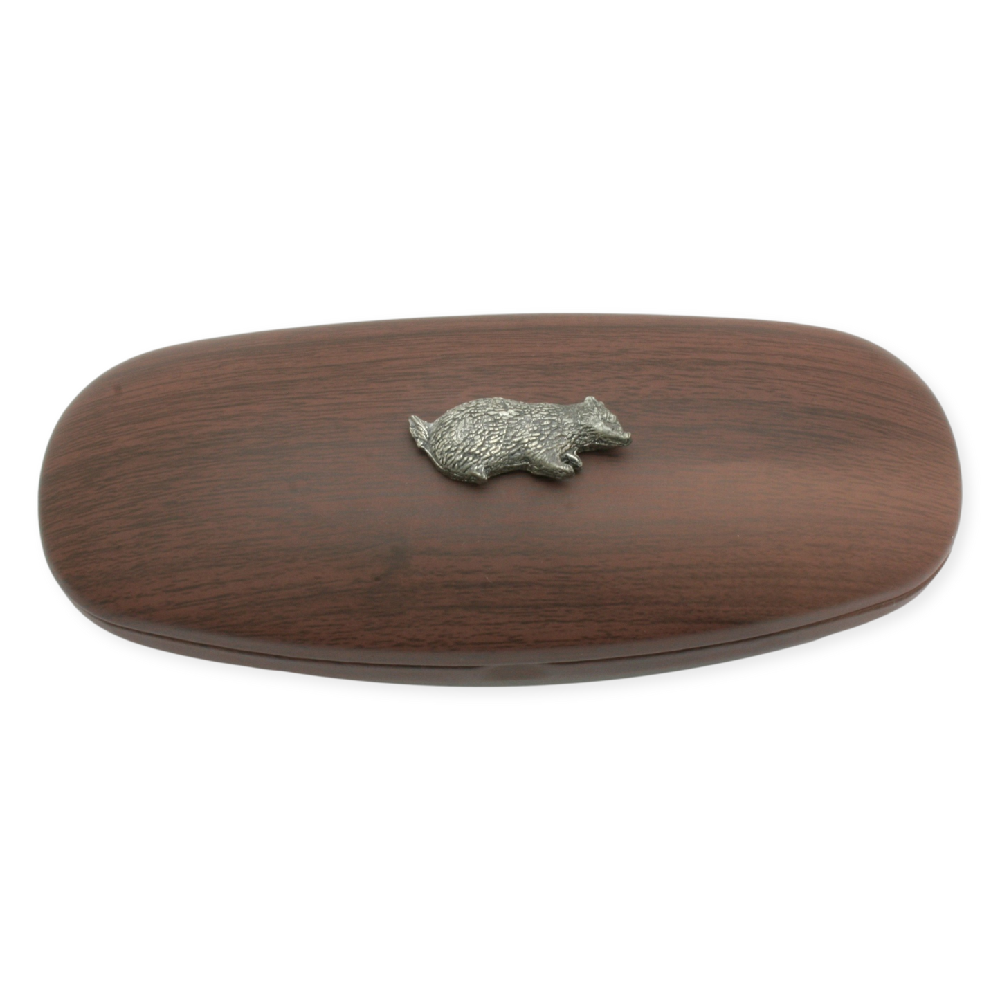Woodland Animals Glasses Case Wood Effect Hard Case Engraved Gift