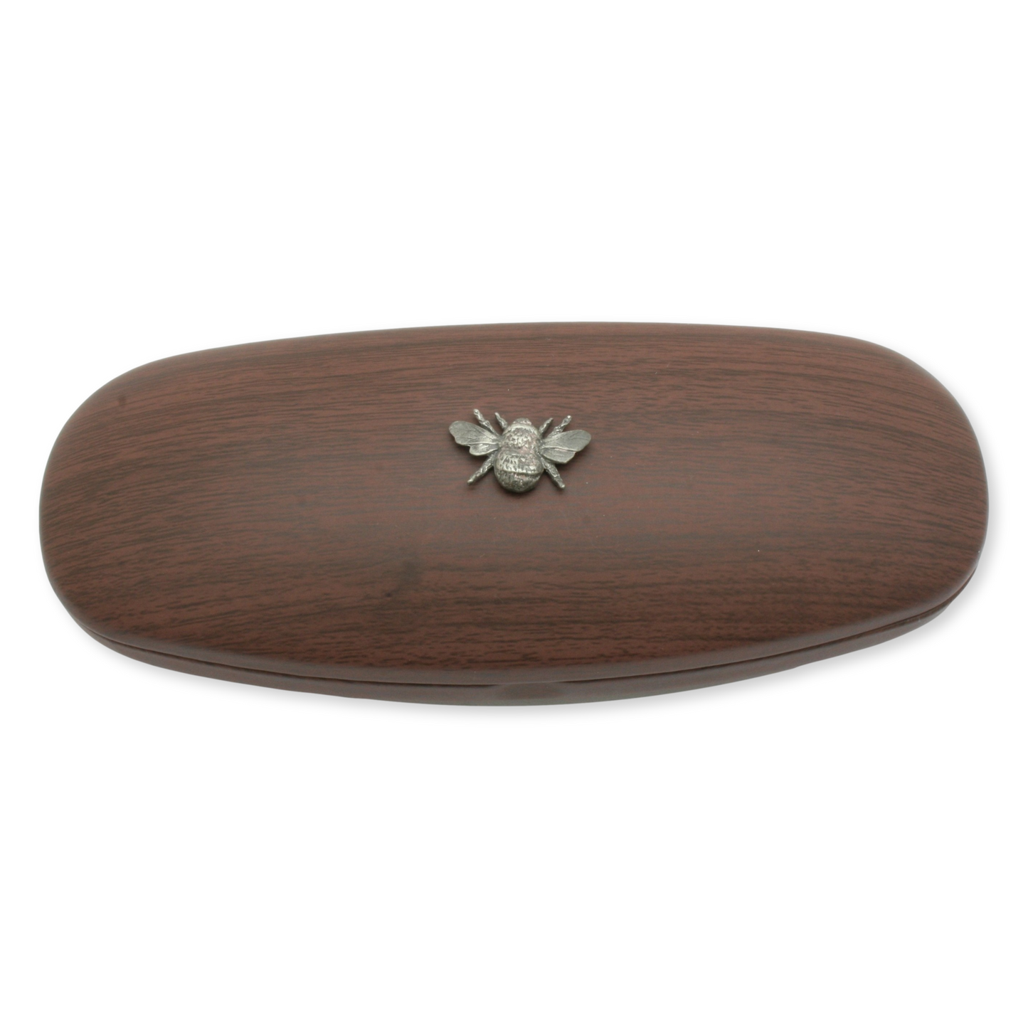Bee Glasses Case Wood Effect Hard Case Men & Women Eye Protection Engraved Gift