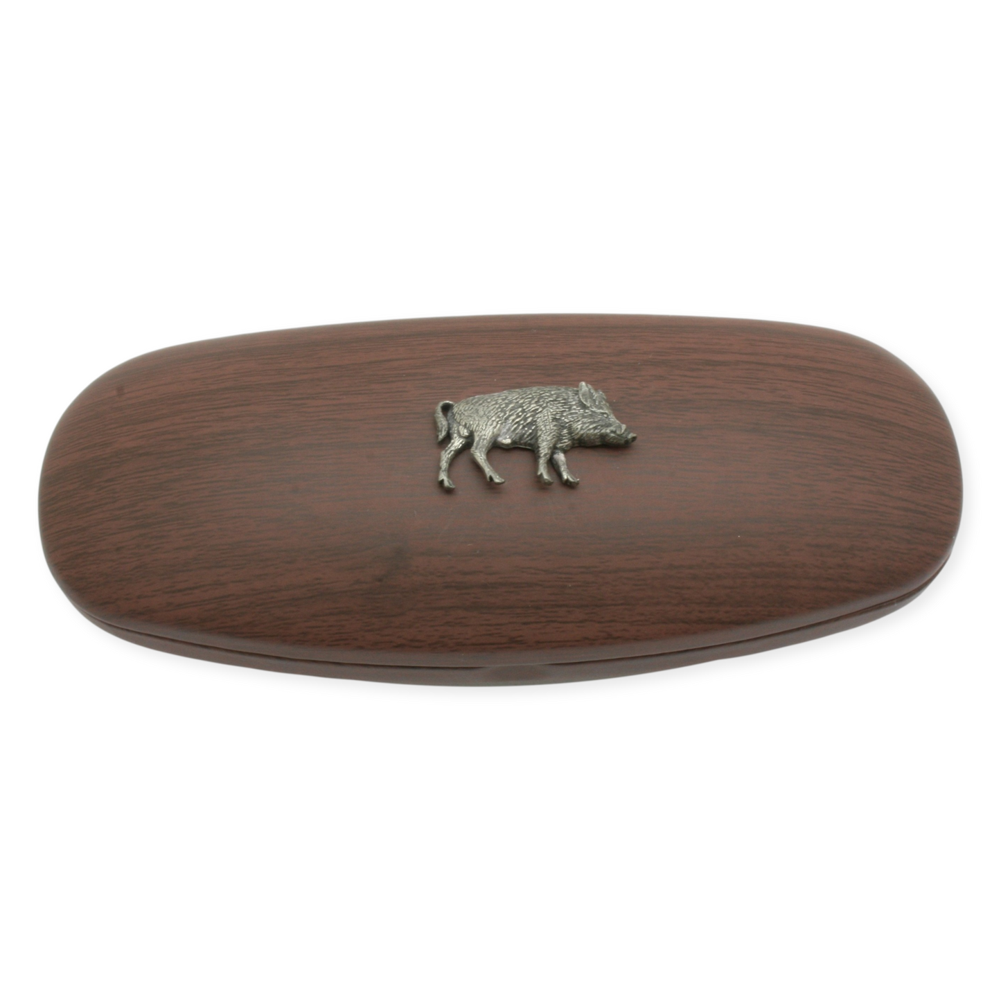 Woodland Animals Glasses Case Wood Effect Hard Case Engraved Gift