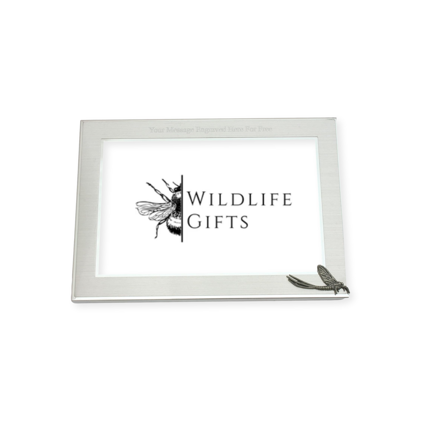 Insects Metal Photo Frame Nature Gift Landscape or Portrait Free Engraving