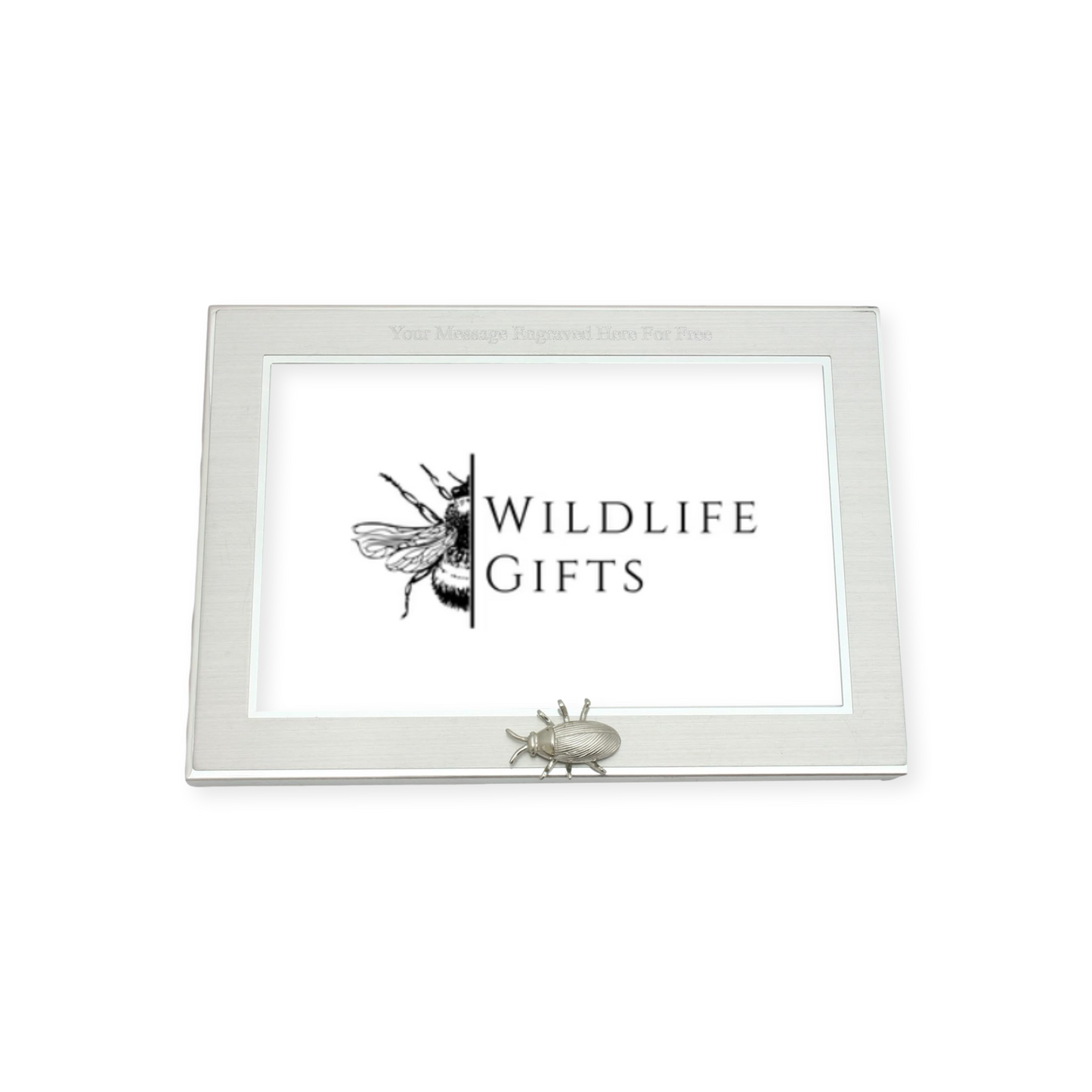 Insects Metal Photo Frame Nature Gift Landscape or Portrait Free Engraving