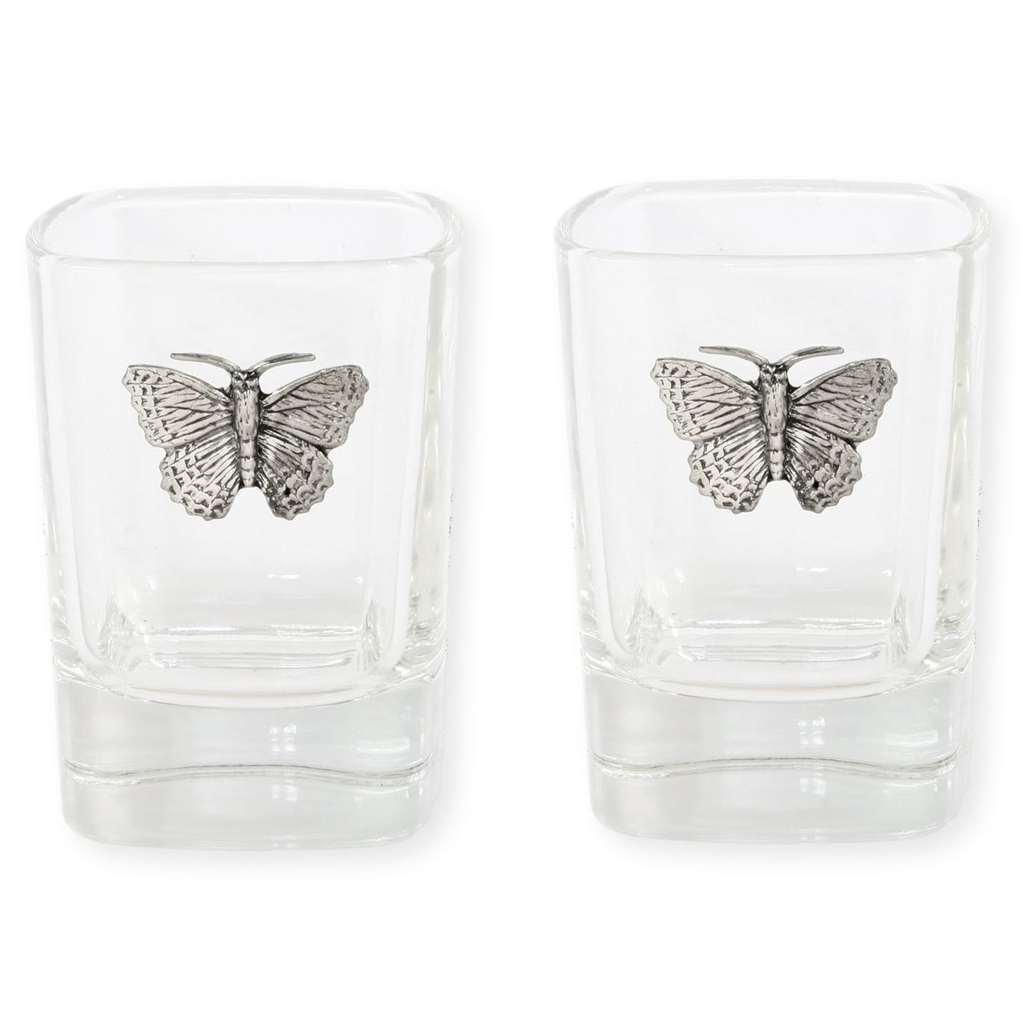 Butterflies & Bees 50ml Pair Of Shot Glasses