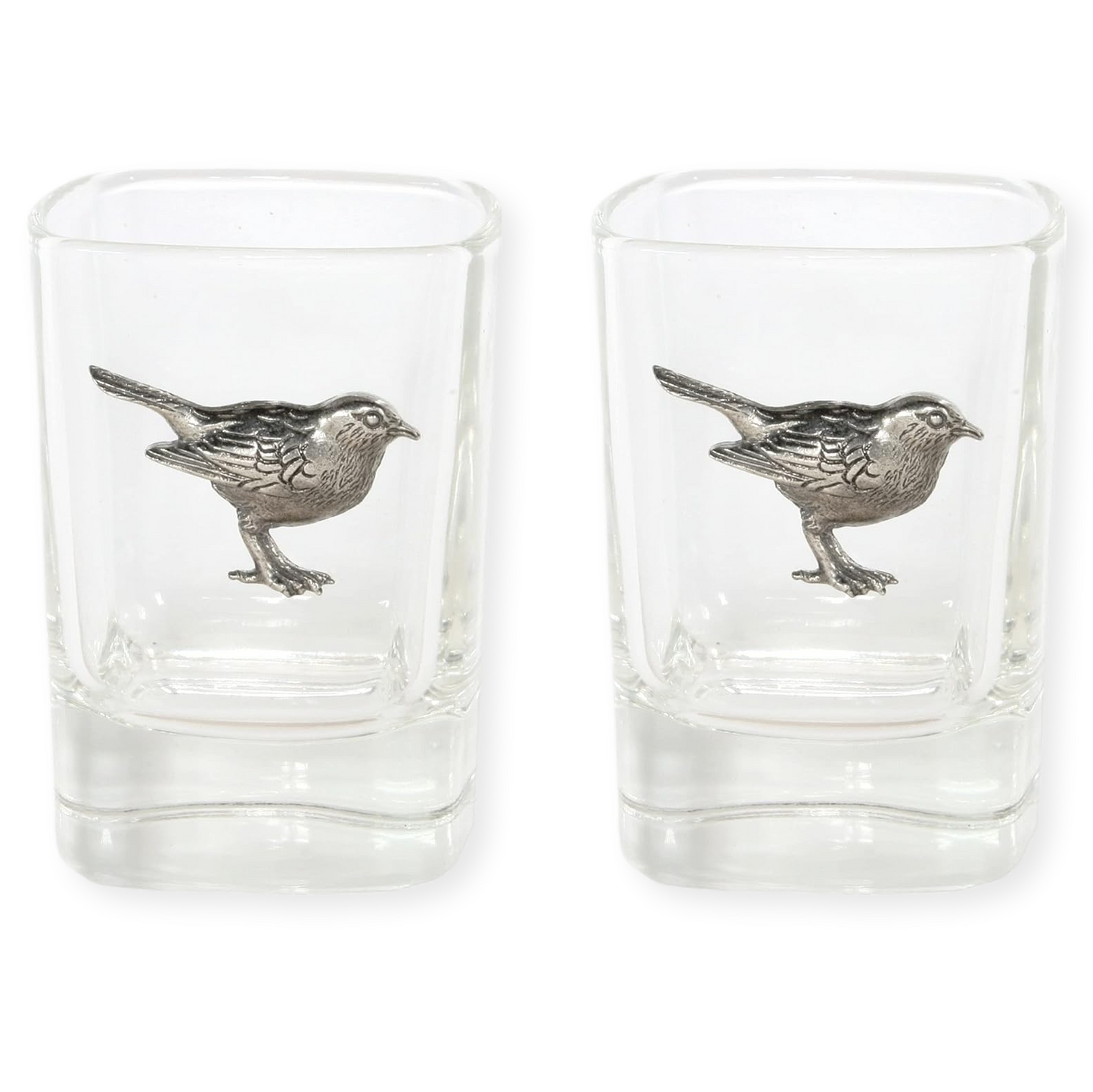 Birds Designed 50ml Pair of Shot Glasses