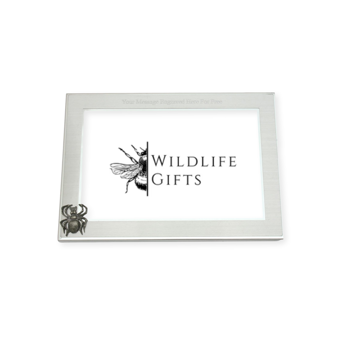 Insects Metal Photo Frame Nature Gift Landscape or Portrait Free Engraving