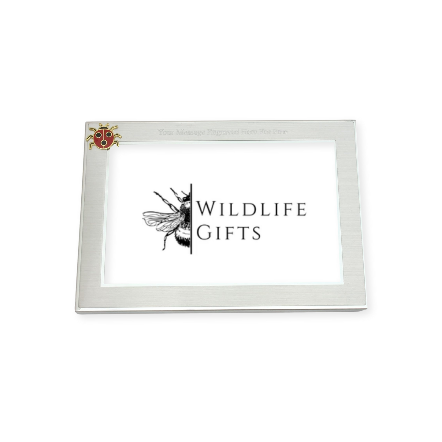 Insects Metal Photo Frame Nature Gift Landscape or Portrait Free Engraving