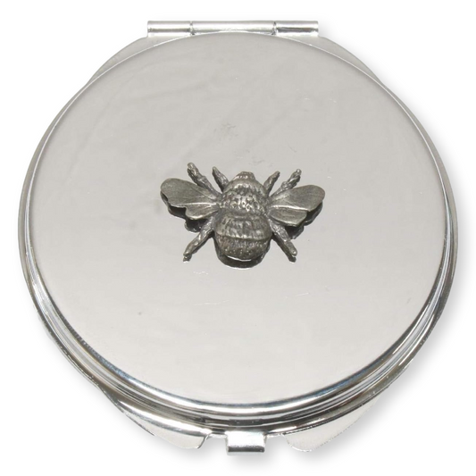 Bee Compact Mirror Nature Gift Free Engraving