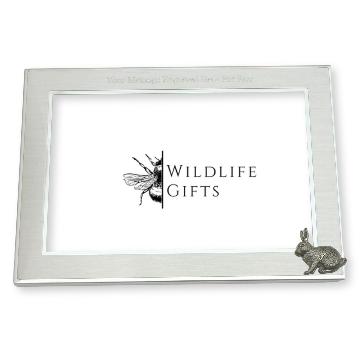 Woodland Animals Metal Photo Frame Landscape or Portrait Free Engraving