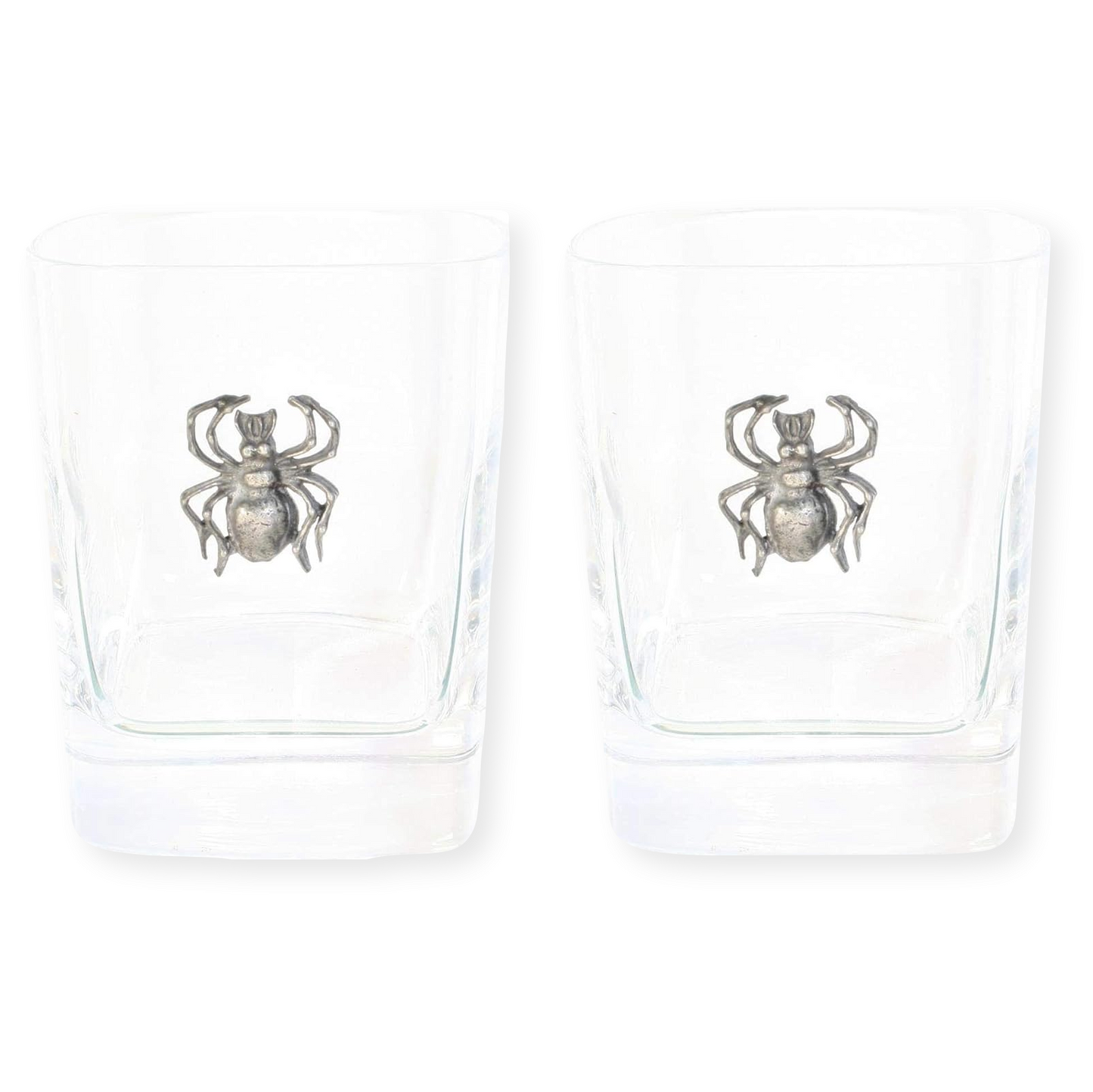 Insect Designed Pair of Glass Tumblers