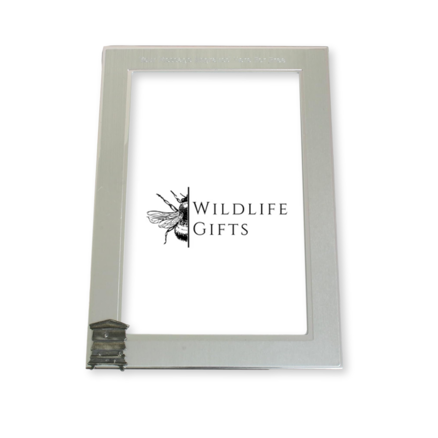 Bee Metal Photo Frame Nature Gift Landscape or Portrait Free Engraving