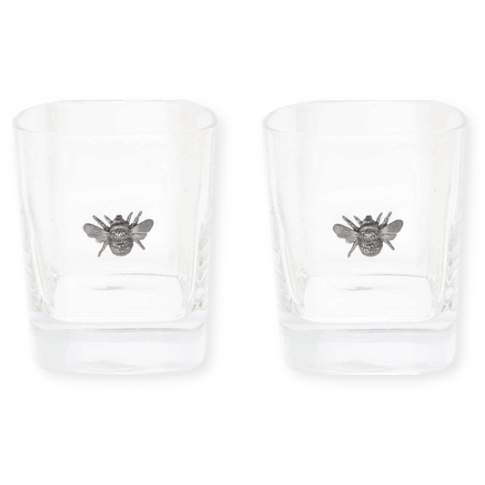 Butterflies & Bees Glass Tumblers