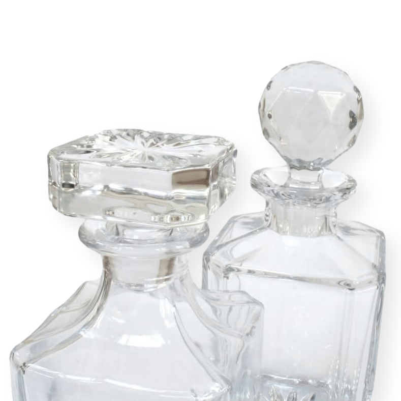 Insect Designed Cut Crystal Glass Decanters