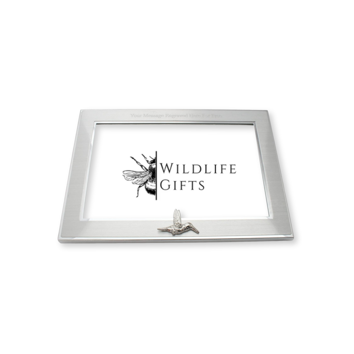 Birds Metal Photo Frame Landscape or Portrait Free Engraving Nature Gift