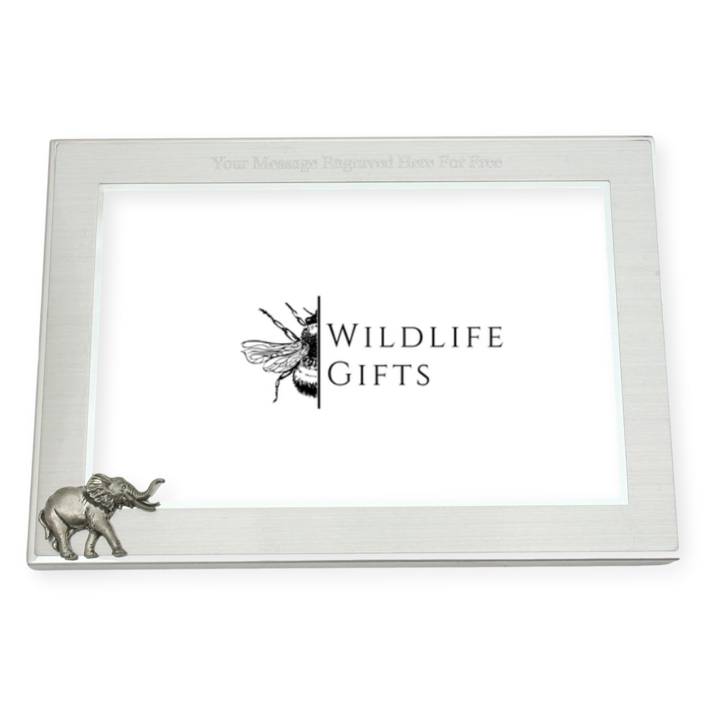 Safari Animals Metal Photo Frame Landscape or Portrait Free Engraving