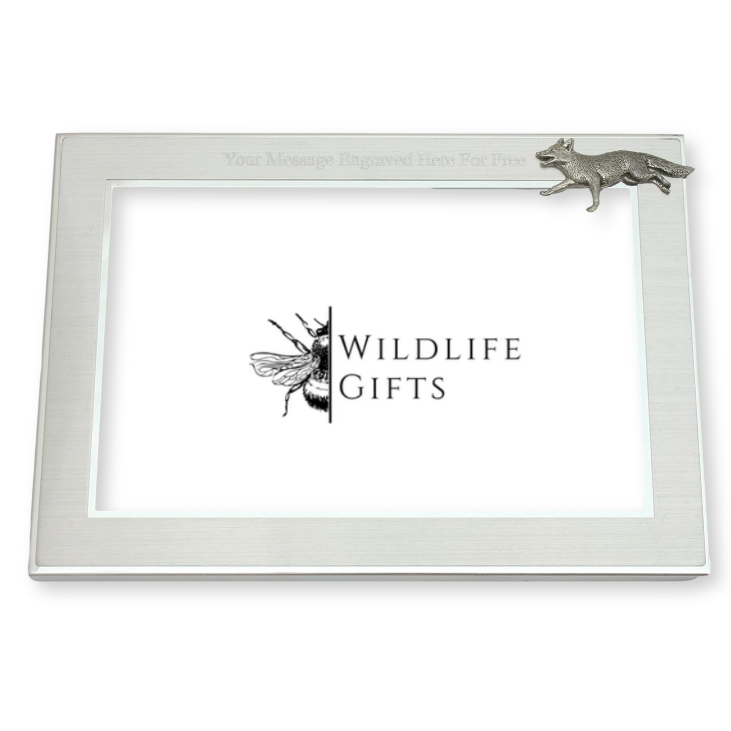 Woodland Animals Metal Photo Frame Landscape or Portrait Free Engraving