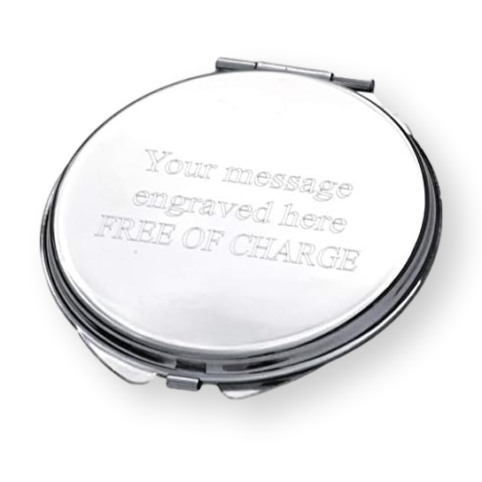 Bee Compact Mirror Nature Gift Free Engraving