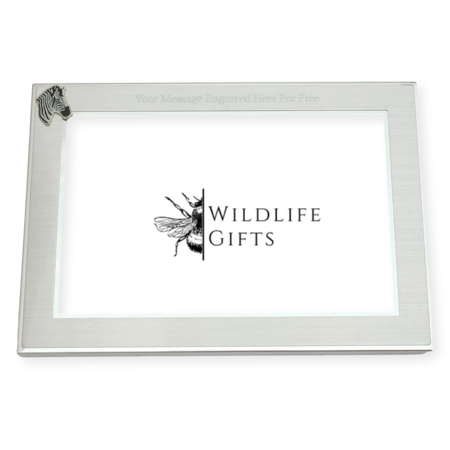 Safari Animals Metal Photo Frame Landscape or Portrait Free Engraving