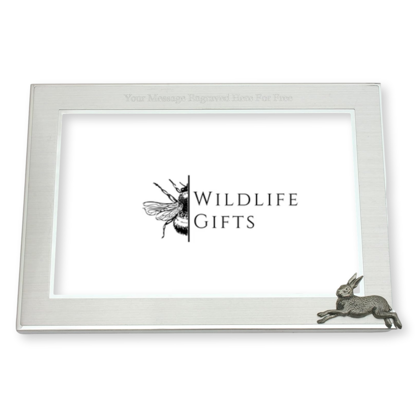 Woodland Animals Metal Photo Frame Landscape or Portrait Free Engraving