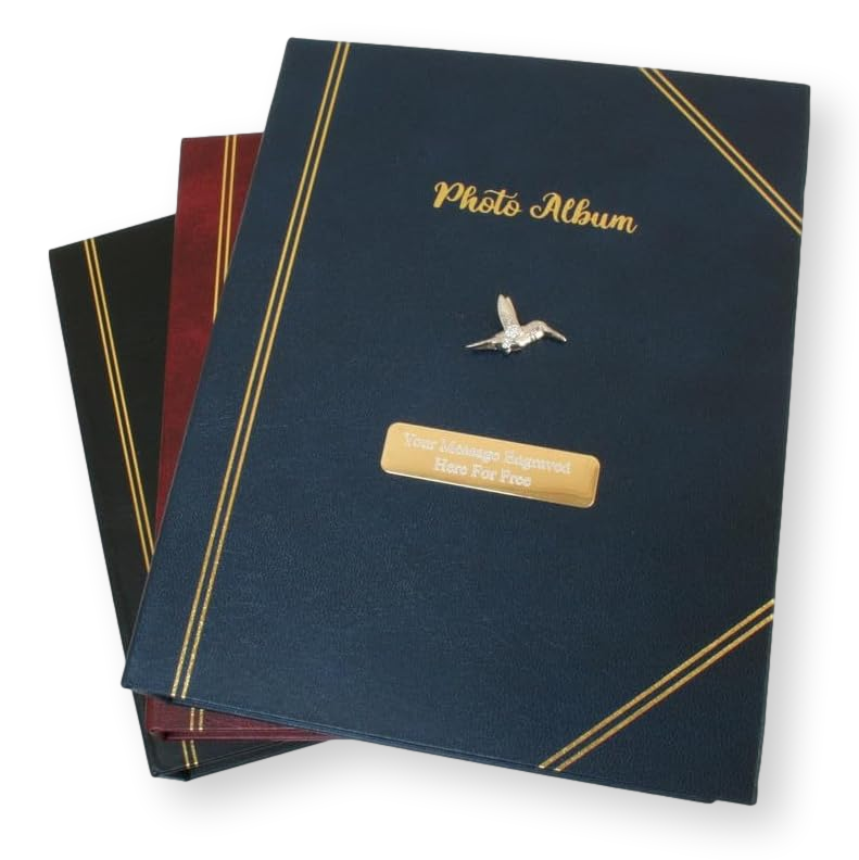 Birds Photo Album 200 Slots 6x4" Photographs Free Engraving