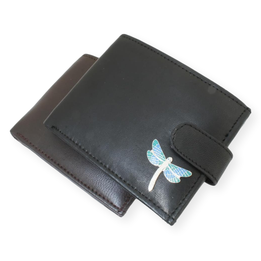 Insects Leather Wallet Brown or Black Wildlife Gift