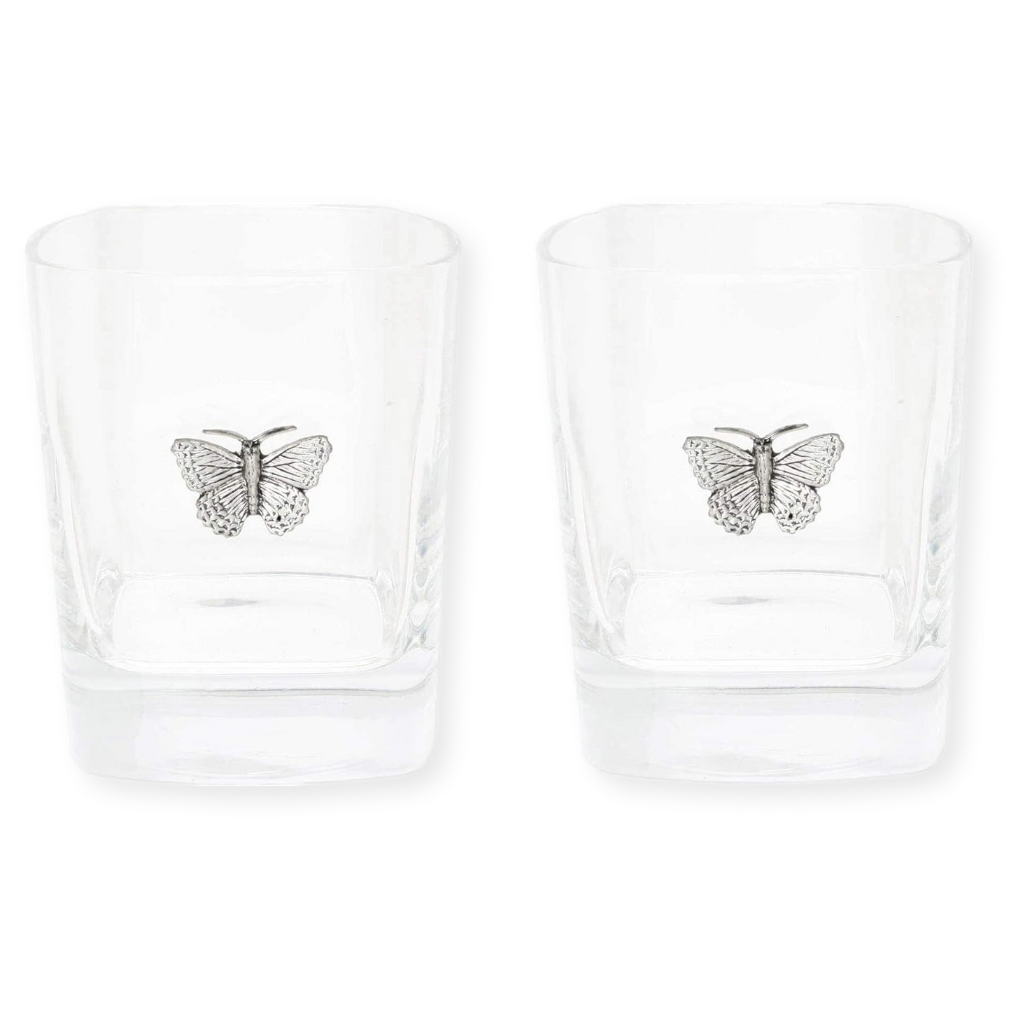 Butterflies & Bees Glass Tumblers