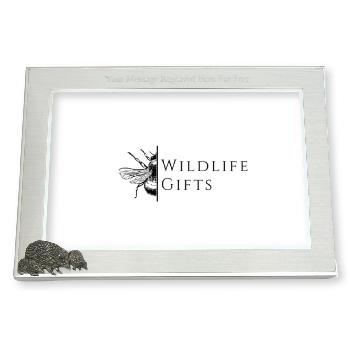 Woodland Animals Metal Photo Frame Landscape or Portrait Free Engraving