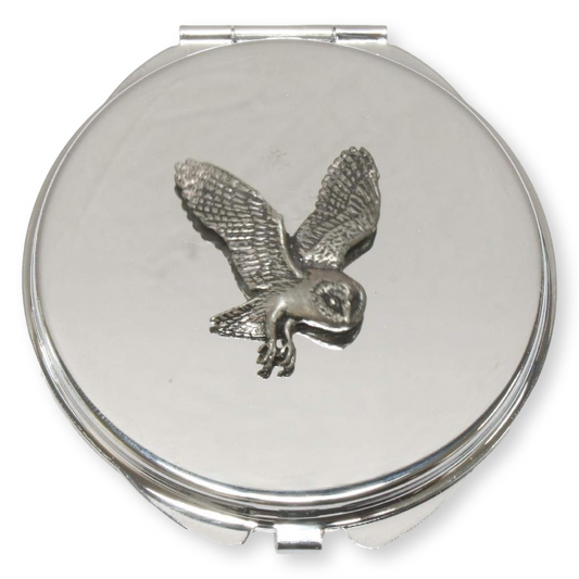 Birds Compact Mirror Nature Gift Free Engraving