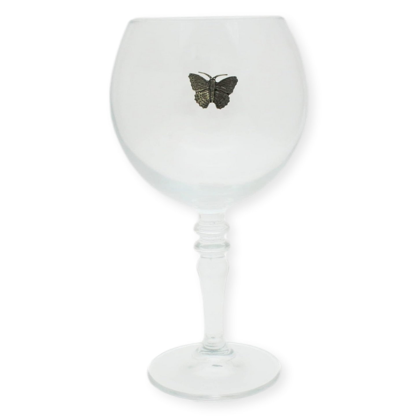 Bumble Bees and Butterflies Balloon Gin Glass 23 Oz