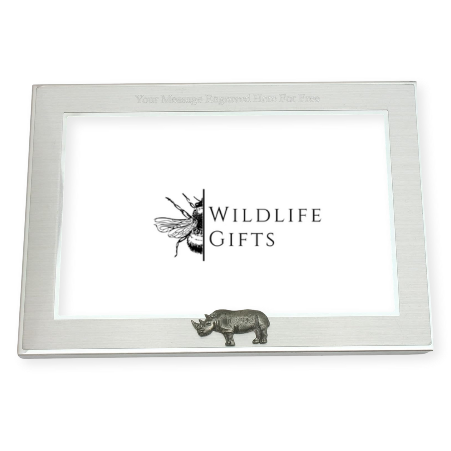 Safari Animals Metal Photo Frame Landscape or Portrait Free Engraving