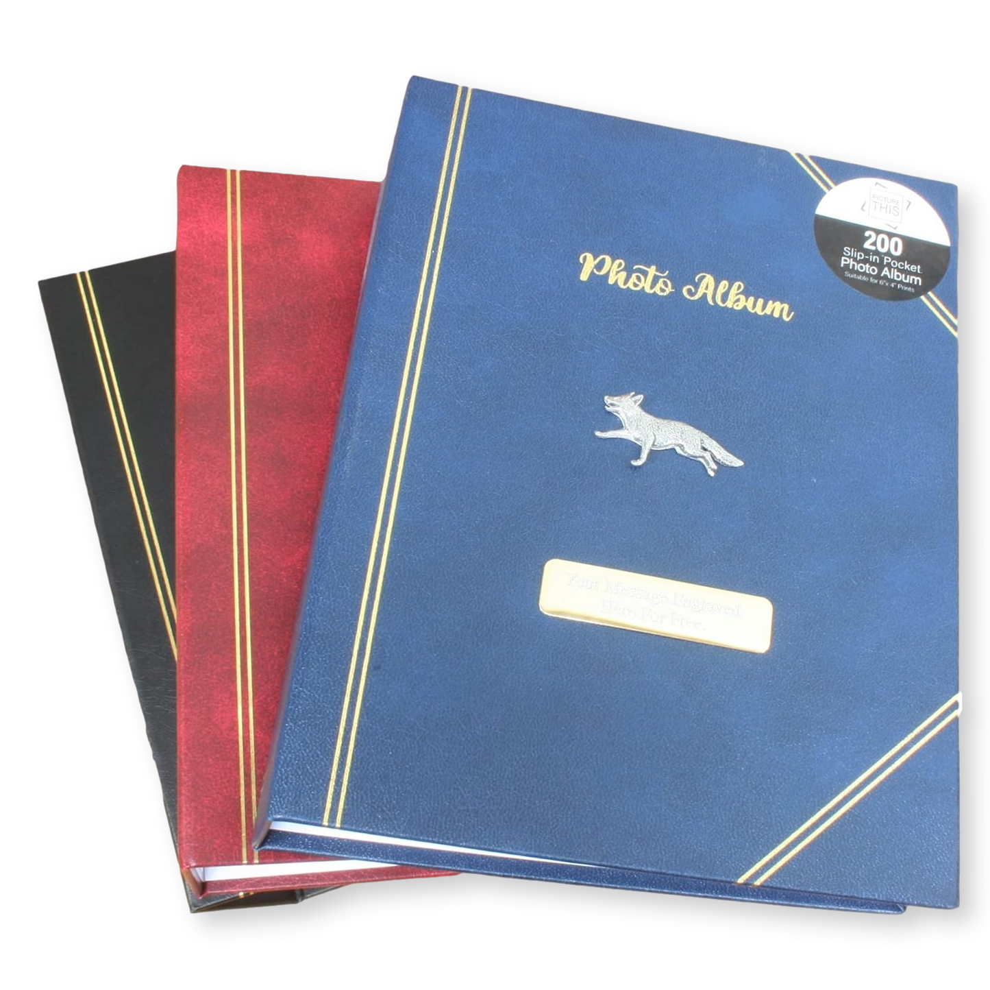 Woodland Animal Photo Album 200 Slots 6x4" Photos Free Engraving