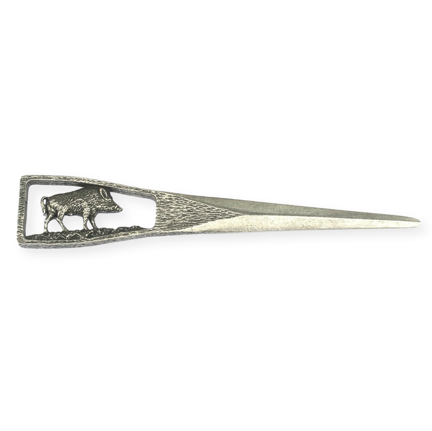 Boar Running Pewter Hand Cast Letter Opener