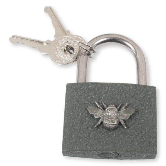 Bee Padlock Anniversary Love Lock With Free Engraving