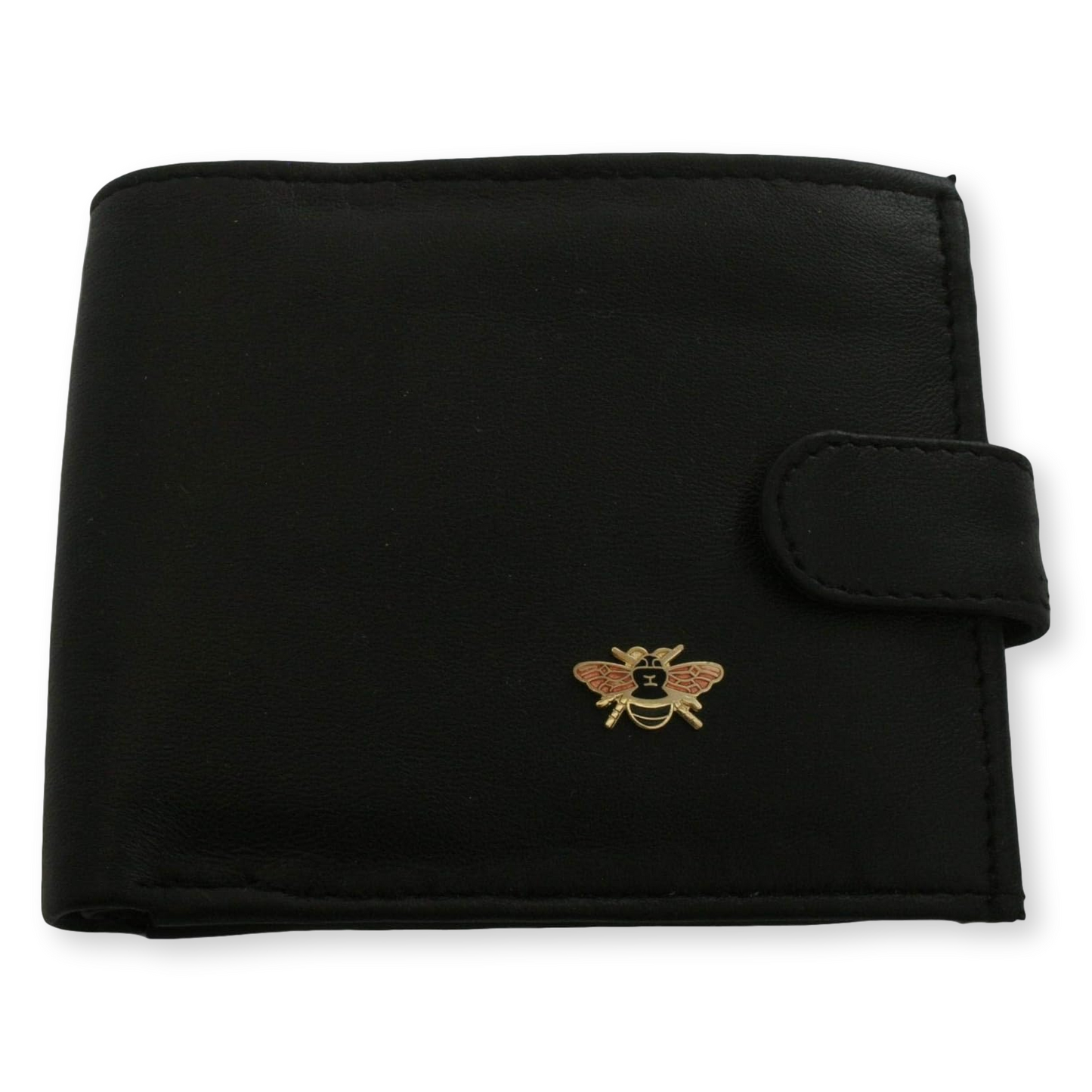 Bee Leather Wallet Brown or Black Wildlife Gift