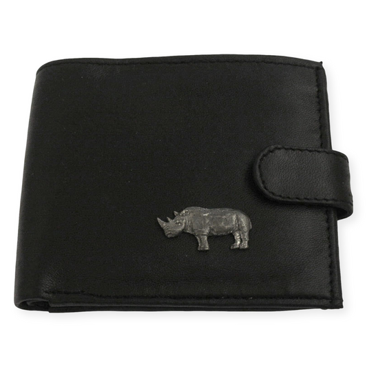 Safari Animals Leather Wallet Brown or Black Wildlife Gift